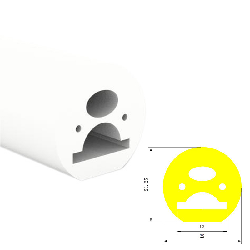 Φ22mm 270° Top Emitting Waterproof Silicone LED Light Strip Diffuser For 12mm LED Light Strips Φ22mm 270° Top Emitting Waterproof Silicone LED Light Strip Diffuser For 12mm LED Light Strips